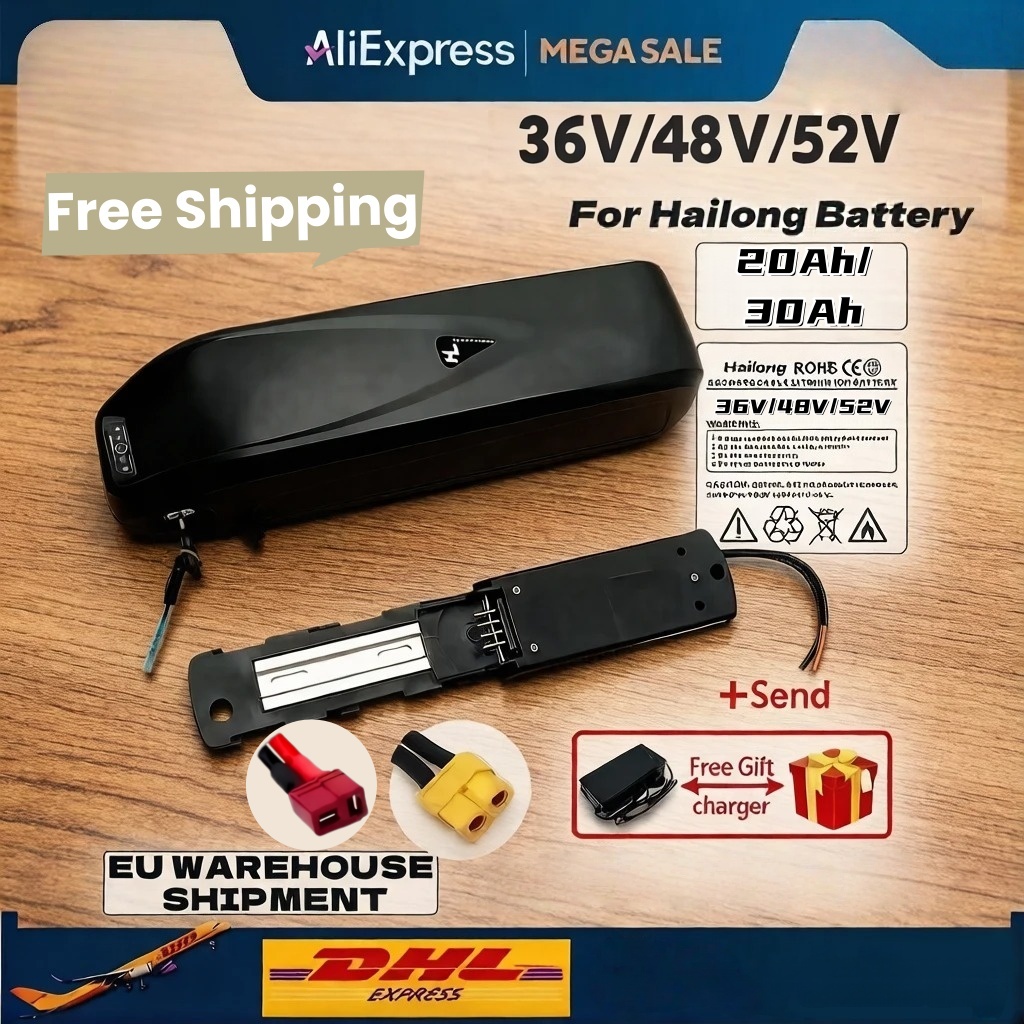 Ebike Battery 48V 20Ah Hailong - New for Hailong 36V 48V 52V