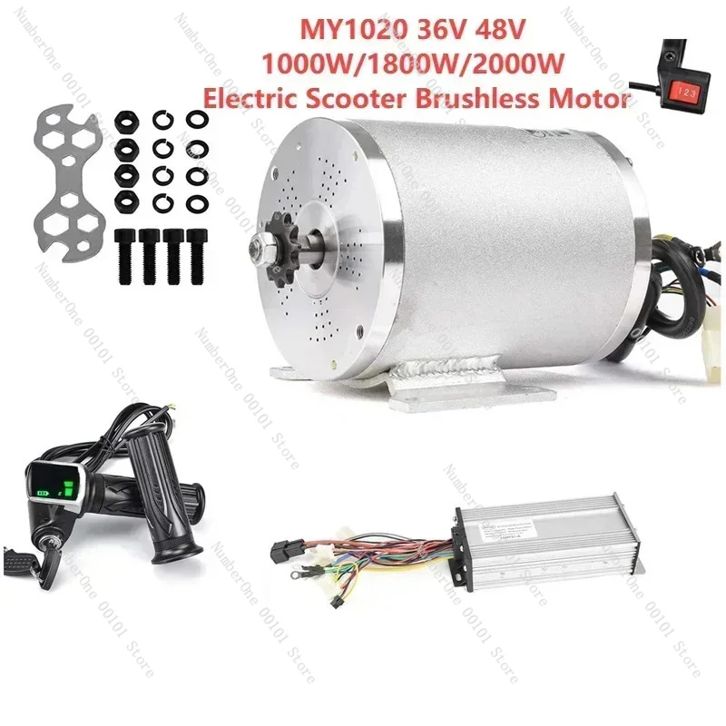 Ebike Conversion Kit 72V 3000W - MY1020 36V 48V 1000W 1800W 2000W