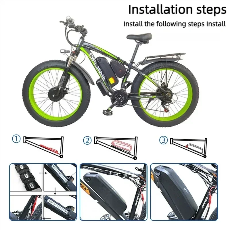 🔋36-48-52V For Motor Electric  - Ebike Battery 48V 20Ah Hailong review and price