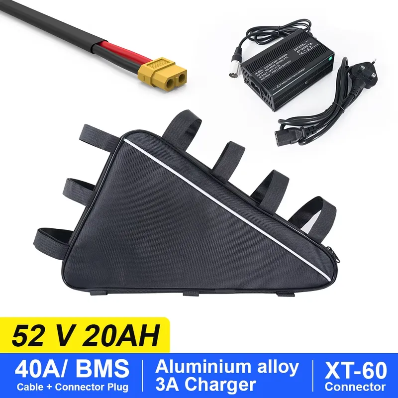 2026 US Triangle Lithium Elect - Ebike Battery 52V 20Ah Triangle Pack review and price