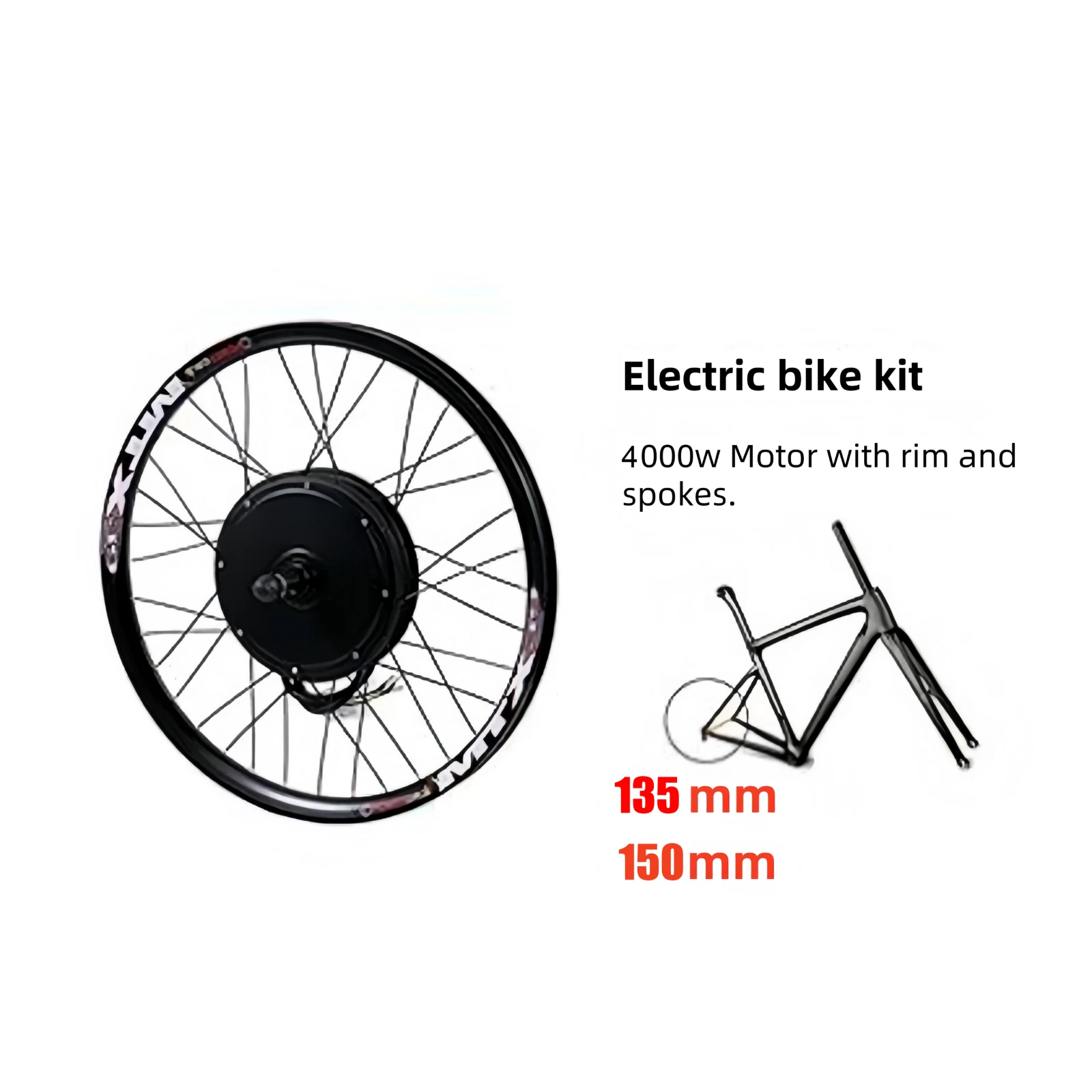 Electric Bike Rear Wheel High  - 72V 5000W Hub Motor Kit review and price