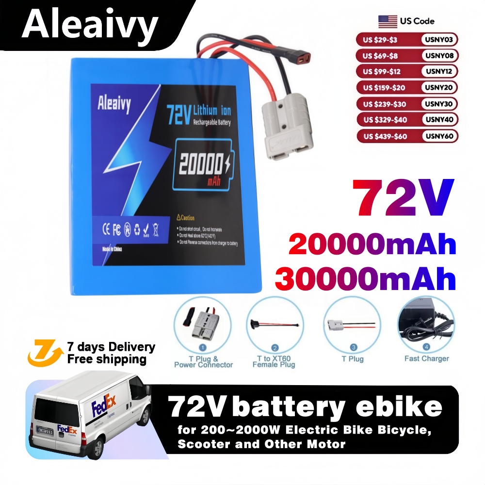 Ship from US 72V 20Ah 30Ah Ele - Electric Bicycle Battery 72V 30Ah review and price