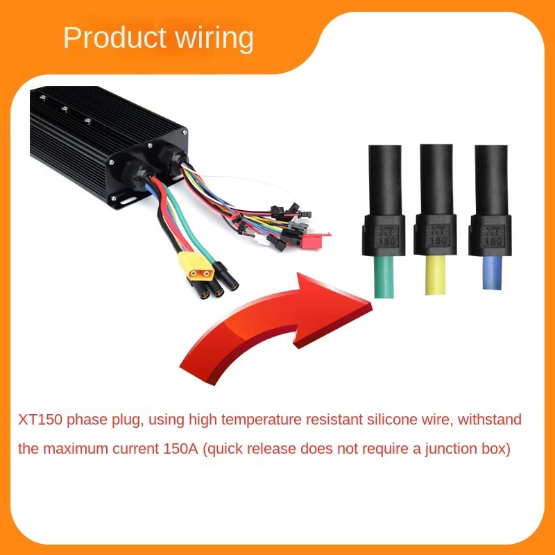 3000W 5000w Electric Vehicle C - Sine Wave Controller 48V 72V 80A review and price