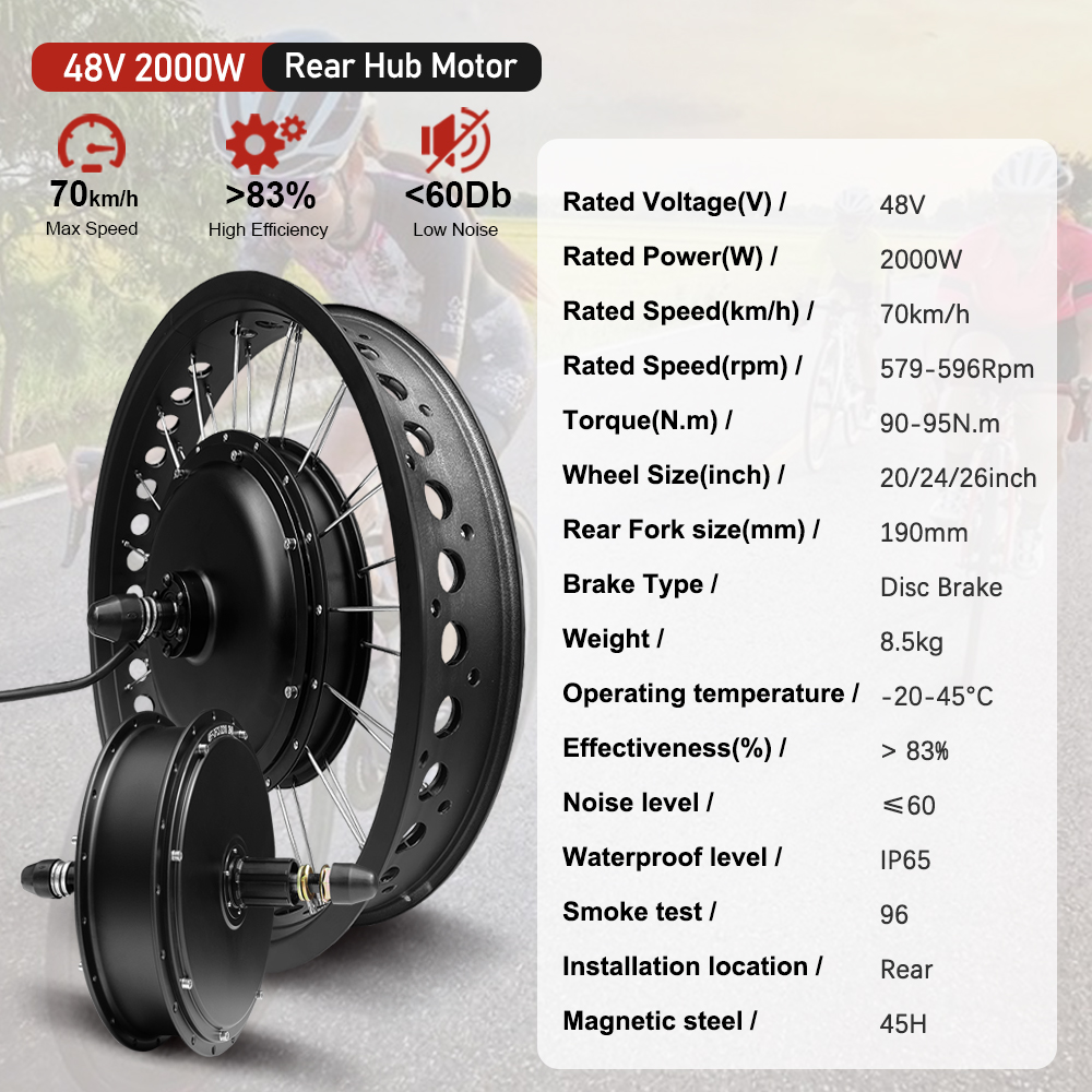 48V2000W Electric Fat Bike Mot - 72V 5000W Hub Motor Kit review and price