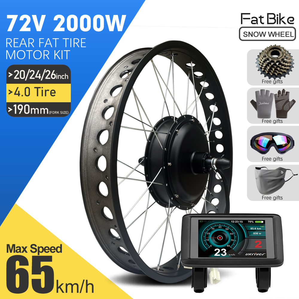 EBike Conversion Kit 72V 2000W - Fat Tire Ebike Conversion Kit 2000W review and price