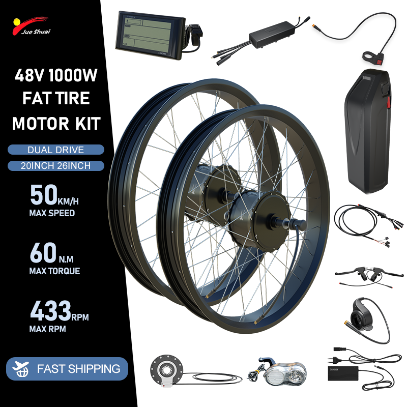48V 2000W E-bike Fat Tire Conv - Fat Tire Ebike Conversion Kit 2000W review and price