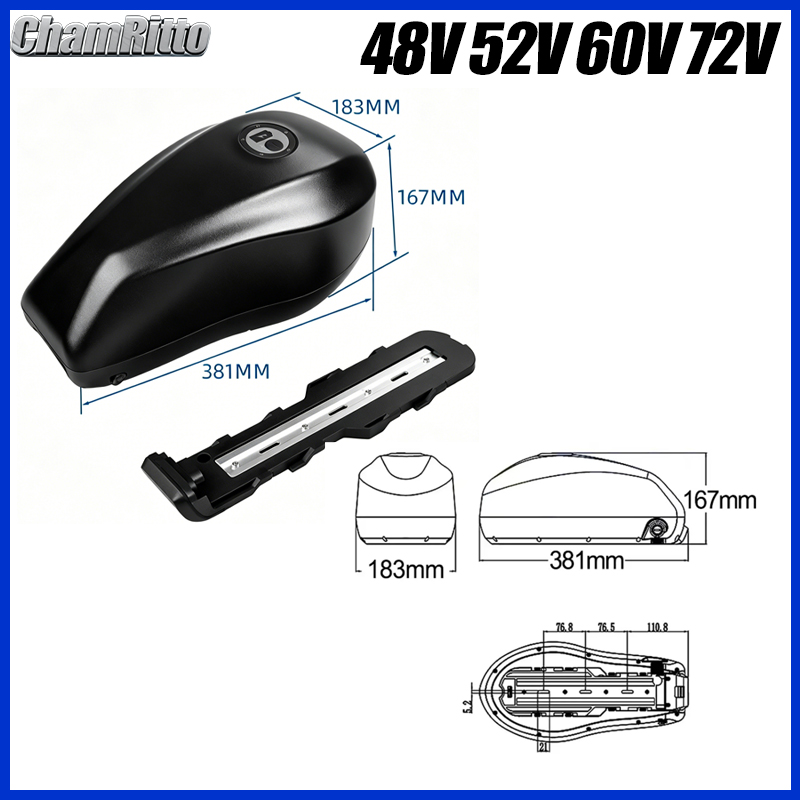 48V 72V 52V 60V ebike Fuel Tan - Electric Bicycle Battery 72V 30Ah review and price