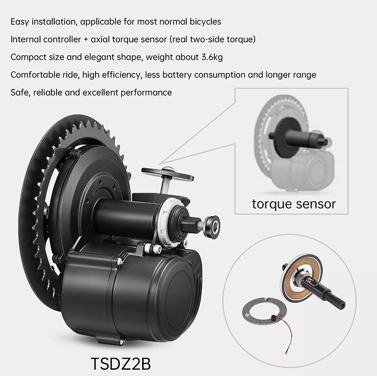 New Version Tongsheng 48V 500W - Tongsheng Tsdz2B Mid Drive Motor review and price