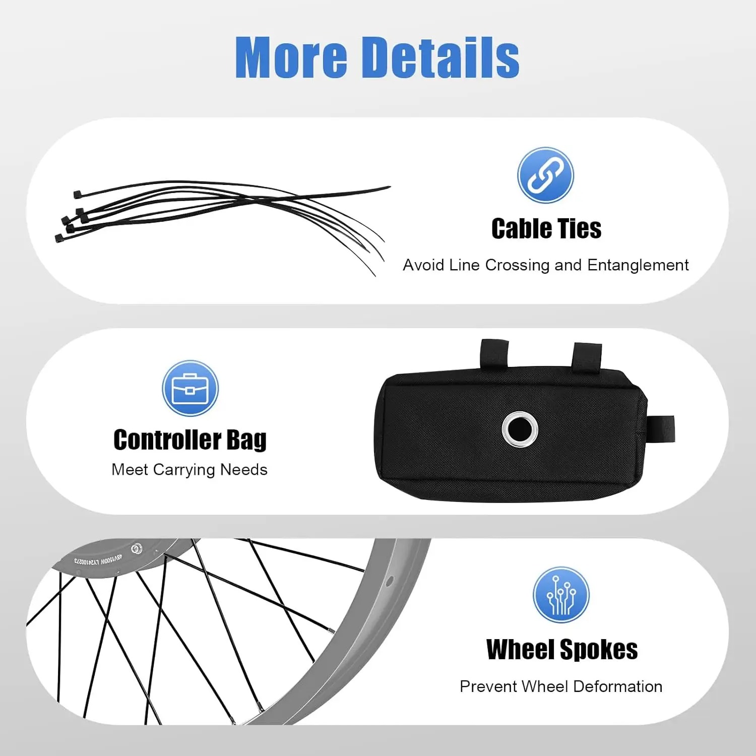 48V 1500W Electric Bike Conver - 72V 5000W Hub Motor Kit review and price