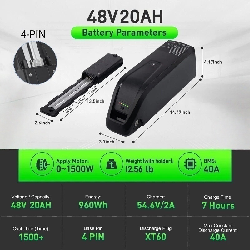 Hailong E-Bike Battery 36V 48V - Ebike Battery 48V 20Ah Hailong review and price